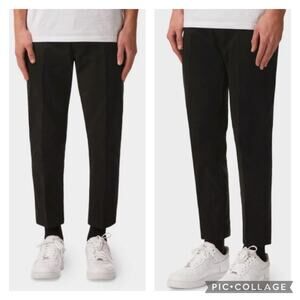 I Love Ugly Linen Slim Kobe Pants Tapered Black Size Medium